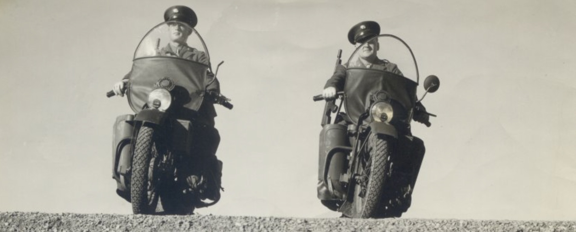 Military police on the horizon.